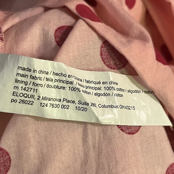 Eloquii Polka Dot Balloon Smocked Sleeve Midi Dress Size 20 EUC - Picture 10 of 11